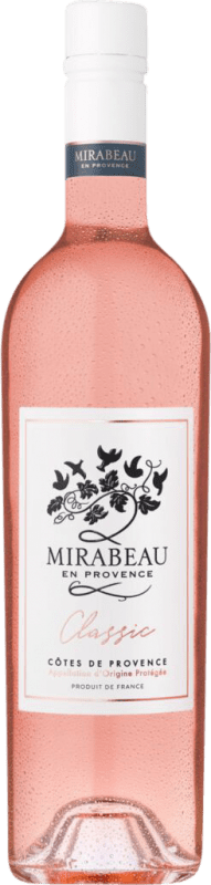 22,95 € 送料無料 | ロゼのスパークリングワイン Le Mirabeau クラシック A.O.C. Côtes de Provence プロヴァンス フランス Syrah — シラー, Garnacha — グルナッシュ, Cinsault — サンソー ボトル 75 cl