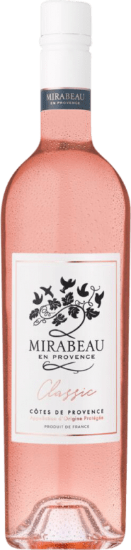 18,95 € Envoi gratuit | Rosé mousseux Le Mirabeau Classic A.O.C. Côtes de Provence Provence France Syrah, Grenache, Cinsault Bouteille 75 cl