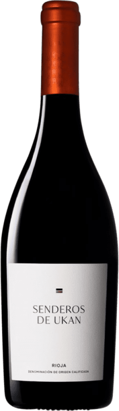 21,95 € Kostenloser Versand | Rotwein Ukan Senderos D.O.Ca. Rioja La Rioja Spanien Tempranillo 75 cl