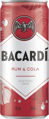 25,95 € 送料無料 | 24個入りボックス 飲み物とミキサー Bacardí Cola バハマ アルミ缶 25 cl