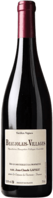 16,95 € Envío gratis | Vino tinto Jean-Claude Lapalu Vieilles Vignes A.O.C. Beaujolais-Villages Beaujolais Francia Gamay Botella 75 cl