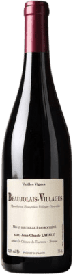 17,95 € Envío gratis | Vino Tinto Jean-Claude Lapalu Villages, VV Vieilles Vignes — Viñas Viejas A.O.C. Beaujolais Beaujolais Francia Gamay 75 cl