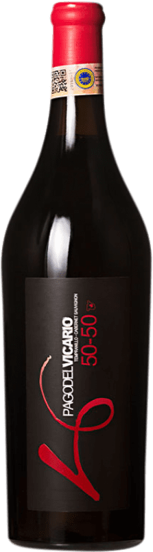 15,95 € Free Shipping | Red wine Pago del Vicario 50-50 I.G.P. Vino de la Tierra de Castilla Castilla la Mancha Spain Tempranillo, Cabernet Sauvignon Bottle 75 cl