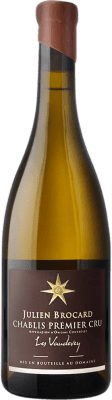 47,95 € Free Shipping | White wine Julien Brocard Les Vaudevey 1er Cru A.O.C. Chablis Premier Cru Burgundy France Chardonnay Bottle 75 cl