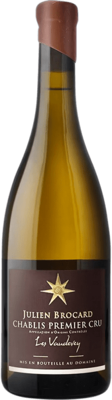 49,95 € Бесплатная доставка | Белое вино Julien Brocard Les Vaudevey A.O.C. Chablis Premier Cru Бургундия Франция Chardonnay бутылка 75 cl