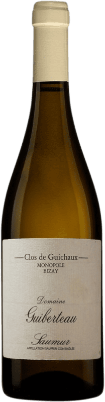 45,95 € Envio grátis | Vinho branco Domaine Guiberteau Clos de Guichaux A.O.C. Saumur-Champigny Loire França Chenin Branco Garrafa 75 cl