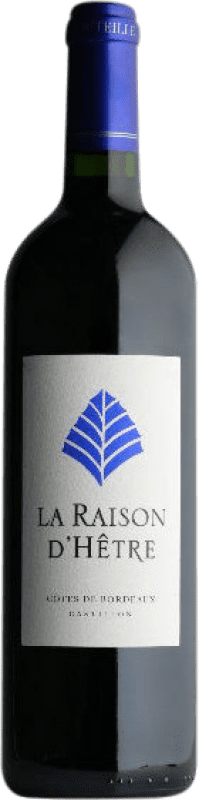 15,95 € Envío gratis | Vino tinto L'Hêtre La Raison A.O.C. Côtes de Castillon Burdeos Francia Merlot, Cabernet Franc Botella 75 cl