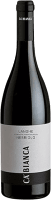 11,95 € Envio grátis | Vinho Tinto Tenimenti Ca' Bianca D.O.C. Langhe Piemonte Itália Nebbiolo 75 cl