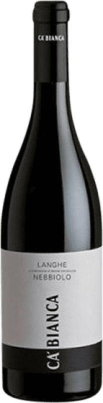 10,95 € Envío gratis | Vino tinto Tenimenti Ca' Bianca D.O.C. Langhe Piemonte Italia Nebbiolo Botella 75 cl