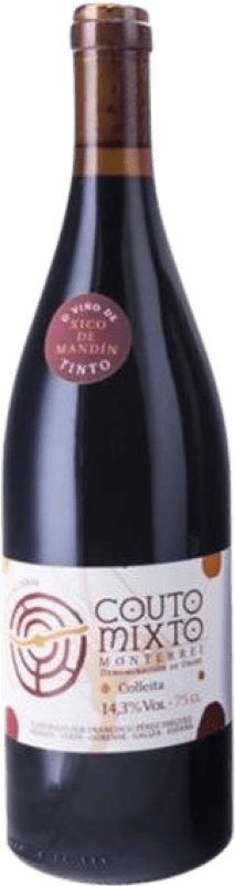 24,95 € Spedizione Gratuita | Vino rosso Couto Mixto Xico de Mandín Tinto D.O. Monterrei Galizia Spagna Mencía, Caíño Nero, Bastardo Bottiglia 75 cl