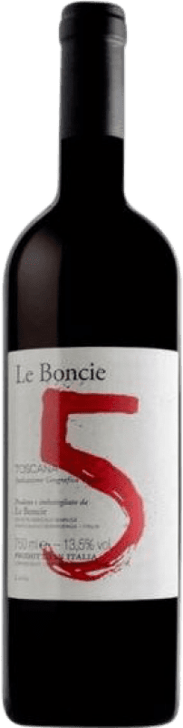 24,95 € Free Shipping | Red Wine Podere Le Boncie 5 I.G.T. Toscana Tuscany Italy Sangiovese, Colorino, Ciliegiolo, Mammolo, Foglia Tonda Eco — Organic Bottle 75 cl