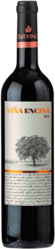 9,95 € Free Shipping | Red wine Elvi Viña Encina Mevushal Tinto D.O. La Mancha Castilla la Mancha Spain Tempranillo Bottle 75 cl