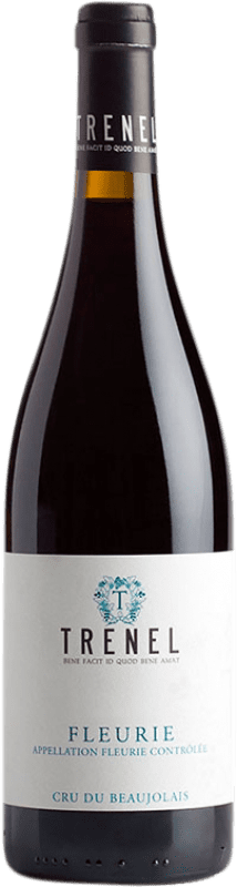 19,95 € Бесплатная доставка | Красное вино Trénel A.O.C. Fleurie Beaujolais Франция Gamay бутылка 75 cl