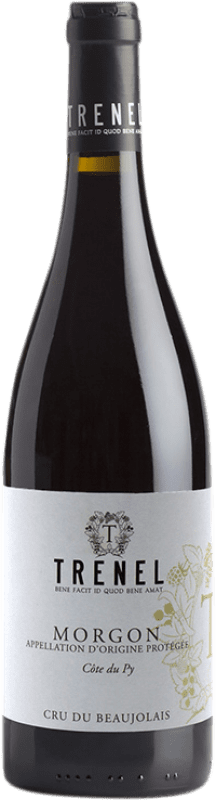 14,95 € Spedizione Gratuita | Vino rosso Trénel A.O.C. Morgon Beaujolais Francia Gamay Bottiglia 75 cl