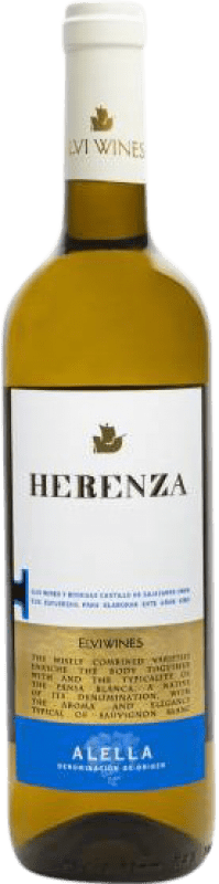 11,95 € Kostenloser Versand | Weißwein Elvi Herenza Blanco Kosher D.O. Alella Katalonien Spanien Sauvignon Weiß, Pansa Blanca Flasche 75 cl