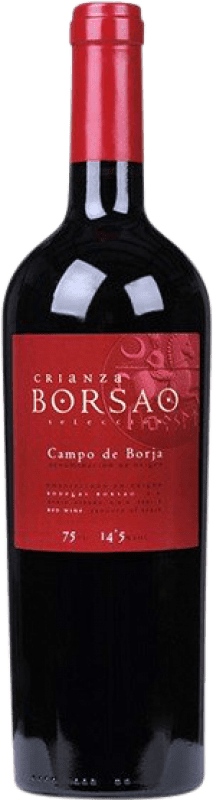 8,95 € Бесплатная доставка | Красное вино Borsao старения D.O. Campo de Borja Арагон Испания Tempranillo, Merlot, Grenache Tintorera бутылка 75 cl