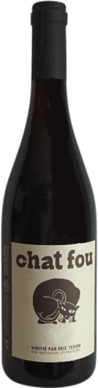 17,95 € Spedizione Gratuita | Vino rosso Eric Texier Chat Fou A.O.C. Côtes du Rhône Rhône Francia Grenache Tintorera, Clairette Blanche Bottiglia 75 cl