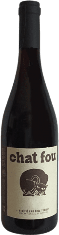 16,95 € Spedizione Gratuita | Vino rosso Eric Texier Chat Fou A.O.C. Côtes du Rhône Rhône Francia Grenache Tintorera, Clairette Blanche Bottiglia 75 cl