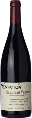 18,95 € Spedizione Gratuita | Vino rosso Jean-Claude Lapalu La Tentation A.O.C. Beaujolais-Villages Beaujolais Francia Gamay Bottiglia 75 cl