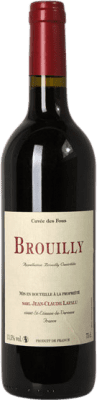 35,95 € Envío gratis | Vino tinto Jean-Claude Lapalu Cuvée des Fous A.O.C. Brouilly Beaujolais Francia Gamay Botella 75 cl