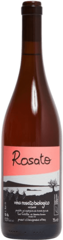 38,95 € Free Shipping | Rosé wine Le Coste Rosato I.G. Vino da Tavola Lazio Italy Aleático Organic Bottle 75 cl