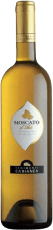 10,95 € Spedizione Gratuita | Spumante Bianco Tenimenti Ca' Bianca D.O.C.G. Moscato d'Asti Piemonte Italia Moscato 75 cl