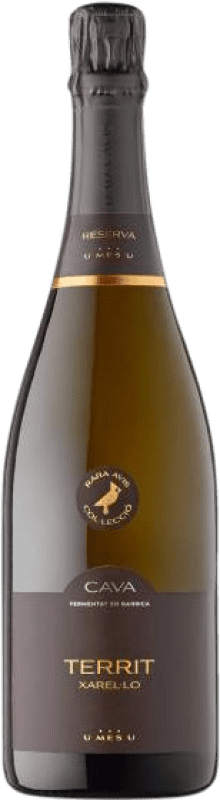 18,95 € Бесплатная доставка | Белое игристое вино U Més U Rara Avis Territ Xarel·lo D.O. Cava Испания Xarel·lo — Шарелло, Chardonnay — Шардоне Бутылка 75 cl