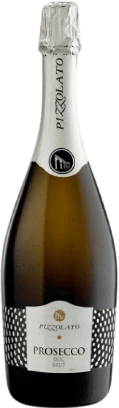 10,95 € Spedizione Gratuita | Spumante Bianco Cantina Pizzolato Brut D.O.C. Prosecco Veneto Italia Glera Eco — Biologico 75 cl