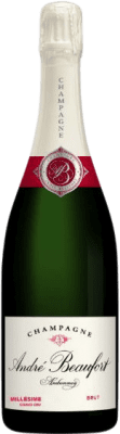 83,95 € 免费送货 | 白起泡酒 André Beaufort Ambonnay Grand Cru A.O.C. Champagne 香槟酒 法国 Pinot Black, Chardonnay 瓶子 75 cl