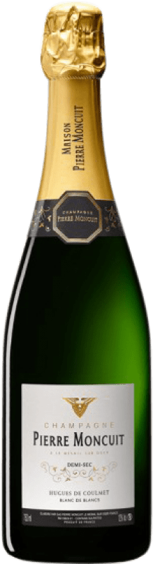35,95 € Envio grátis | Espumante Branco Pierre Moncuit Hugues de Coulmet Semiseco — Meio Seco A.O.C. Champagne Champagne França Chardonnay Garrafa 75 cl