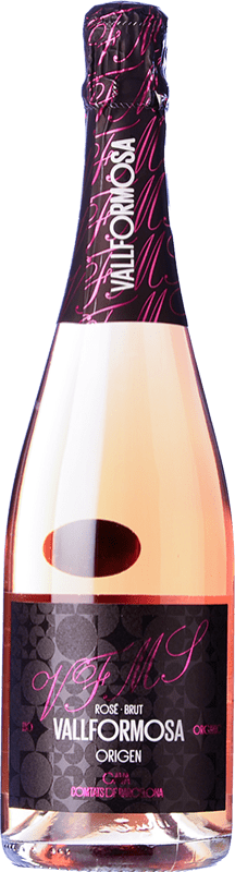 9,95 € Kostenloser Versand | Rosé Sekt Vallformosa Origen Brut — Herb D.O. Cava Katalonien Spanien Garnacha — Grenache, Monastrell Flasche 75 cl