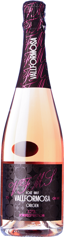 12,95 € Free Shipping | Rosé sparkling Vallformosa Origen Rosado Brut D.O. Cava Catalonia Spain Monastrell, Grenache Tintorera Bottle 75 cl