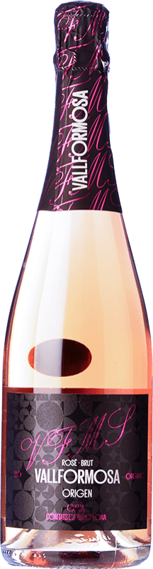 16,95 € 送料無料 | ロゼスパークリングワイン Vallformosa Origen Rosado Brut D.O. Cava カタロニア スペイン Monastrell, Grenache Tintorera ボトル 75 cl