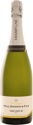 49,95 € Kostenloser Versand | Weißer Sekt Paul Dangin Cuvée Carte Or Brut A.O.C. Champagne Champagner Frankreich Pinot Schwarz, Chardonnay Flasche 75 cl