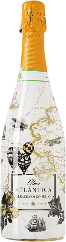 10,95 € 送料無料 | 白のスパークリングワイン Martín Códax Alma Atlántica Albariño ガリシア スペイン Godello — ゴデーリョ, Albariño — アルバリーニョ 75 cl