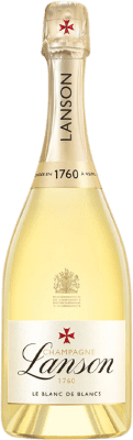 82,95 € Kostenloser Versand | Weißer Sekt Lanson Le Blanc de Blancs A.O.C. Champagne Champagner Frankreich Chardonnay Flasche 75 cl
