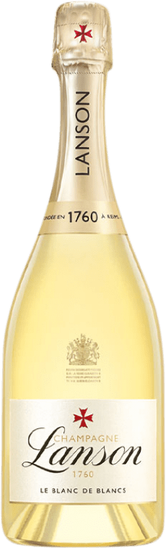 82,95 € Бесплатная доставка | Белое игристое Lanson Le Blanc de Blancs A.O.C. Champagne шампанское Франция Chardonnay бутылка 75 cl