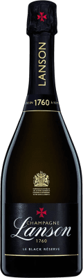 82,95 € 送料無料 | 白のスパークリングワイン Lanson Brut — ブリュット Black — ブラックエディション レセルバ A.O.C. Champagne シャンパン フランス Pinot Noir — ピノ・ノワール, Chardonnay — シャルドネ 75 cl