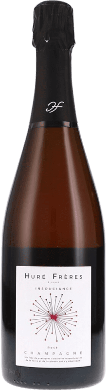 81,95 € Envío gratis | Espumoso rosado Huré Frères L'Insouciance Rosé Brut A.O.C. Champagne Champagne Francia Pinot Negro, Chardonnay, Pinot Meunier Botella 75 cl