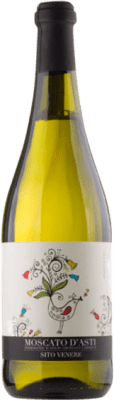 14,95 € Kostenloser Versand | Weißer Sekt Sito Venere D.O.C.G. Moscato d'Asti Piemont Italien Moscato — Muskateller Eco — Biologisch 75 cl
