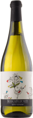 11,95 € Kostenloser Versand | Weißer Sekt Sito Venere D.O.C.G. Moscato d'Asti Piemont Italien Muscat Kleinem Korn Flasche 75 cl