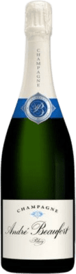 75,95 € Envio grátis | Espumante branco André Beaufort Polisy Brut Reserva A.O.C. Champagne Champagne França Pinot Preto, Chardonnay Garrafa 75 cl