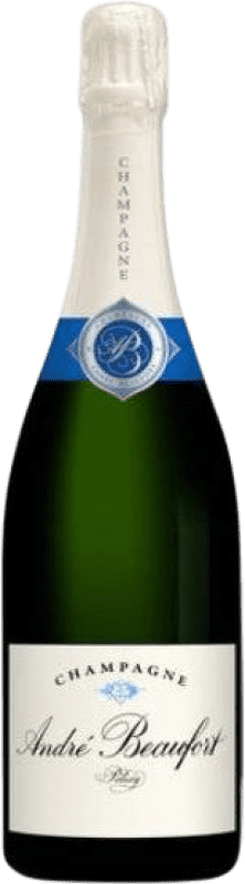 62,95 € Free Shipping | White sparkling André Beaufort Polisy Brut Reserve A.O.C. Champagne Champagne France Pinot Black, Chardonnay Bottle 75 cl