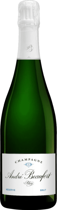 69,95 € Envoi gratuit | Vin Mousseux Blanc André Beaufort Polisy Brut Réserve A.O.C. Champagne Champagne France Pinot Noir, Chardonnay Eco — Biologique Bouteille 75 cl