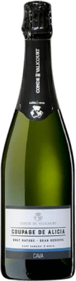 8,95 € 免费送货 | 白起泡酒 Conde de Valicourt Coupage de Alicia 香槟 预订 D.O. Cava 加泰罗尼亚 西班牙 Macabeo, Xarel·lo, Parellada 瓶子 75 cl