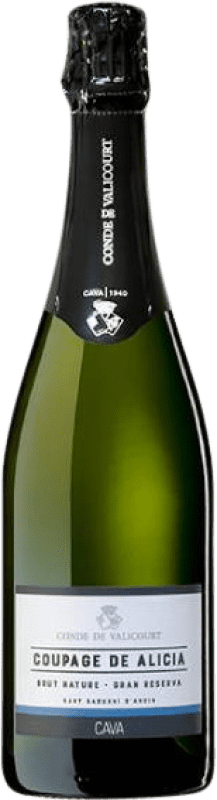 9,95 € Spedizione Gratuita | Spumante bianco Conde de Valicourt Coupage de Alicia Brut Riserva D.O. Cava Catalogna Spagna Macabeo, Xarel·lo, Parellada Bottiglia 75 cl