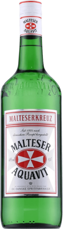 24,95 € Envío gratis | Licores Hornbaeker Malteserkreuz Malteser Aquavit Suecia Botella 1 L