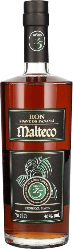 54,95 € Бесплатная доставка | Ром Licorera Quezalteca Malteco Maya Резерв Мексика 15 Лет бутылка 70 cl