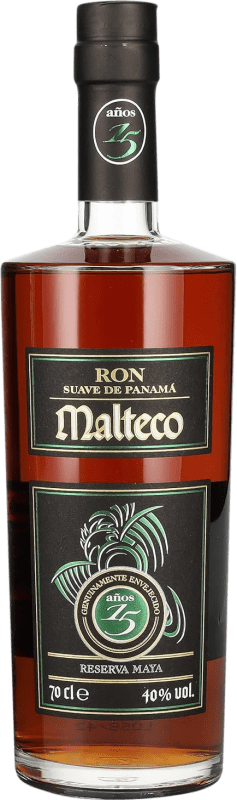 35,95 € Бесплатная доставка | Ром Licorera Quezalteca Malteco Maya Резерв Панама 15 Лет бутылка 70 cl