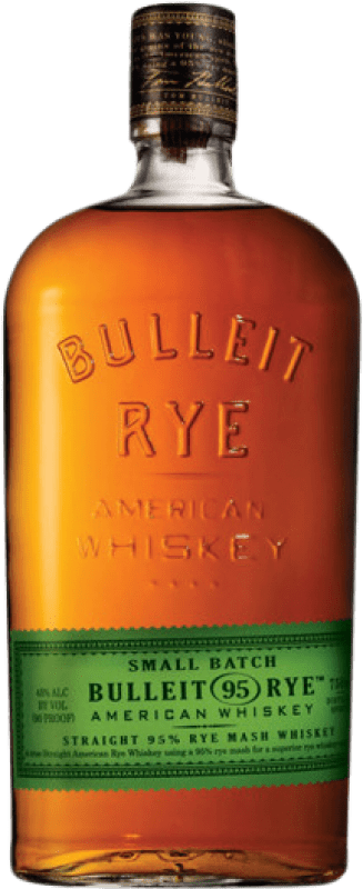 52,95 € Free Shipping | Whisky Bourbon Bulleit Rye Frontier Whiskey United States Bottle 70 cl